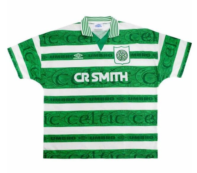 1995-97 Celtic Retro Home Kit Soccer Jersey